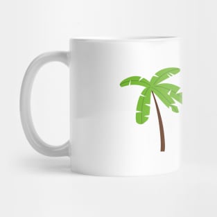 green palm tree design illustration Mug